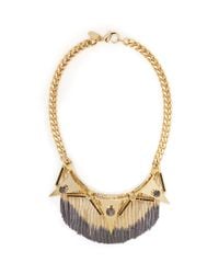 Iosselliani | Metallic Triangles Deco Fringe Necklace | Lyst