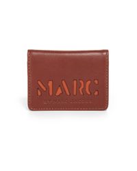 Marc By Marc Jacobs | Brown Logo Credit Card Holder | Lyst