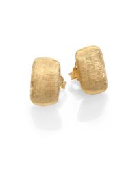 Marco Bicego | Metallic Murano 18k Yellow Gold Rectangle Stud Earrings | Lyst