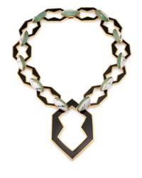 Eddie Borgo | Black Howlite New Jade and Enamel Necklace | Lyst