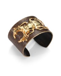 Iam By Ileana Makri | Brown 18k Goldplated Bronze Beetle Cuff | Lyst