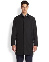 Saks Fifth Avenue | Black Reversible Coat for Men | Lyst
