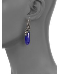 Alexis Bittar | Blue Lapis Teardrop Earrings | Lyst