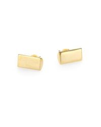 Etten Eller | Metallic Rectangle Stud Earrings | Lyst