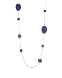 Ippolita | Metallic Polished Rock Candy Lapis & 18K Yellow Gold Station Necklace | Lyst