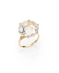 Ippolita | Metallic Gemma Collection Clear Quartz and 18k Yellow Gold Medium Ring | Lyst