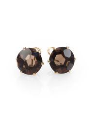 Ippolita | Metallic Gemma Collection Smokey Quartz and 18k Yellow Gold Earrings | Lyst