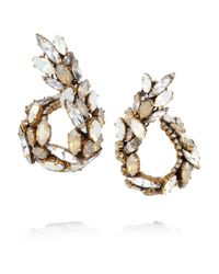 Erickson Beamon | Metallic Whiter Shade Of Pale Goldplated Swarovski Crystal Earrings | Lyst