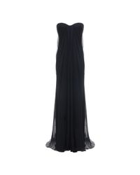 Alexander McQueen | Purple Strapless Silk-chiffon Dress | Lyst