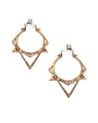 Bing Bang | Metallic Sun Spike Drop Earrings | Lyst