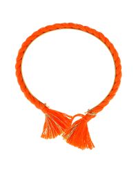 Aurelie Bidermann | Orange Bangle with Cotton Braid | Lyst