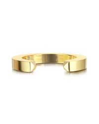 Marc By Marc Jacobs | Metallic Standard Plaque Simple Cuff Bracelet | Lyst