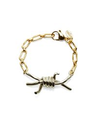 Rodarte | Metallic Barbed Wire Metal Bracelet | Lyst