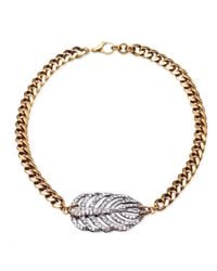 Lulu Frost | Metallic Silvertone Drift Necklace | Lyst