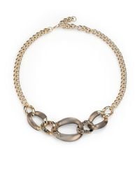 Alexis Bittar | Gray Lucite Crystal Chain Link Necklace | Lyst