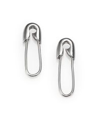 Tom Binns | Metallic Safety Pin Drop Earrings | Lyst