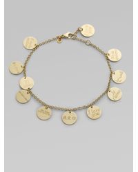 Roberto Coin | Metallic Love Plus 18K Yellow Gold Multi-Charm Bracelet | Lyst