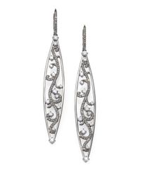 Adriana Orsini | Metallic Pavé Crystal Vine Marquis Drop Earrings | Lyst