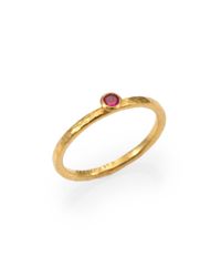 Gurhan | Metallic Delicacies Ruby & 24k Yellow Gold Skittle Stacking Ring | Lyst