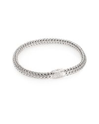 John Hardy | Metallic PavÉ Diamond & Sterling Silver Chain Bracelet | Lyst