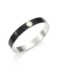 Marc By Marc Jacobs | Metallic Logo Disc Enamel Bangle Bracelet | Lyst