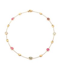 Marco Bicego | Metallic Siviglia Multicolor Sapphire & 18k Yellow Gold Station Necklace | Lyst