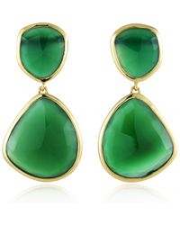 Monica Vinader | Green Siren Cocktail Earrings | Lyst