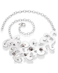 Monica Vinader | Metallic Lace Necklace | Lyst