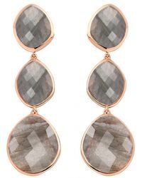 Monica Vinader | Gray Nugget Cocktail Earrings | Lyst
