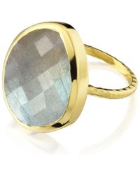 Monica Vinader | Blue Nugget Ring Large | Lyst