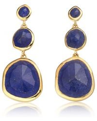 Monica Vinader | Blue Siren Small Cocktail Earrings | Lyst