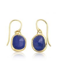 Monica Vinader | Blue Siren Wire Earrings | Lyst