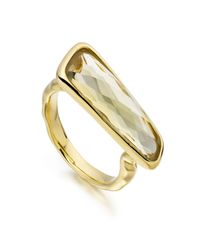 Monica Vinader | Metallic Riva Stick Ring | Lyst