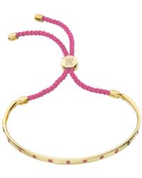 Monica Vinader | Pink Fiji Gem Bracelet | Lyst
