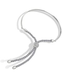 Monica Vinader | Metallic Fiji Diamond Pave Friendship Bracelet | Lyst