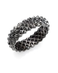 Stephen Webster | Blackened Sterling Silver Studded Bangle Bracelet | Lyst