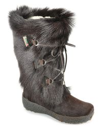 Pajar | Brown Fur Boot | Lyst