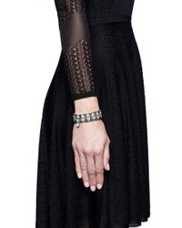 Philippe Audibert | Gray Double-row Triangle Elasticated Bracelet | Lyst