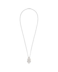 Alexander McQueen | Metallic Pearl Mohawk Skull Pendant Necklace | Lyst