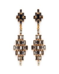 Erickson Beamon | Metallic 'xenon' Crystal Rhombus Earrings | Lyst