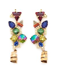 Erickson Beamon | Multicolor 'electric Avenue' Swirl Drop Earrings | Lyst