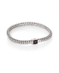 John Hardy | Metallic Classic Chain Black Sapphire & Sterling Silver Small Bracelet | Lyst