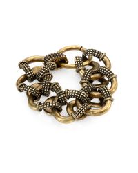 Giles & Brother | Metallic Textured Cortina Link Bracelet | Lyst