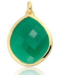 Monica Vinader | Green Large Nugget Pendant | Lyst