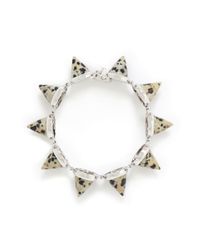Eddie Borgo | Multicolor Dalmation Jasper Cone Bracelet | Lyst