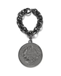 Givenchy | Gray Large Medallion Chain Bracelet | Lyst
