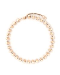 Valentino | Metallic Studs And Pearls Necklace | Lyst