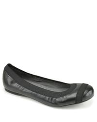 Stuart Weitzman | Black Elastic Ballet Flat | Lyst
