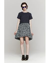 Sea | Blue Flocked Organza Mini Dress | Lyst
