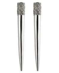 Eddie Borgo | Metallic Pavã Long Spike Stud Earrings | Lyst